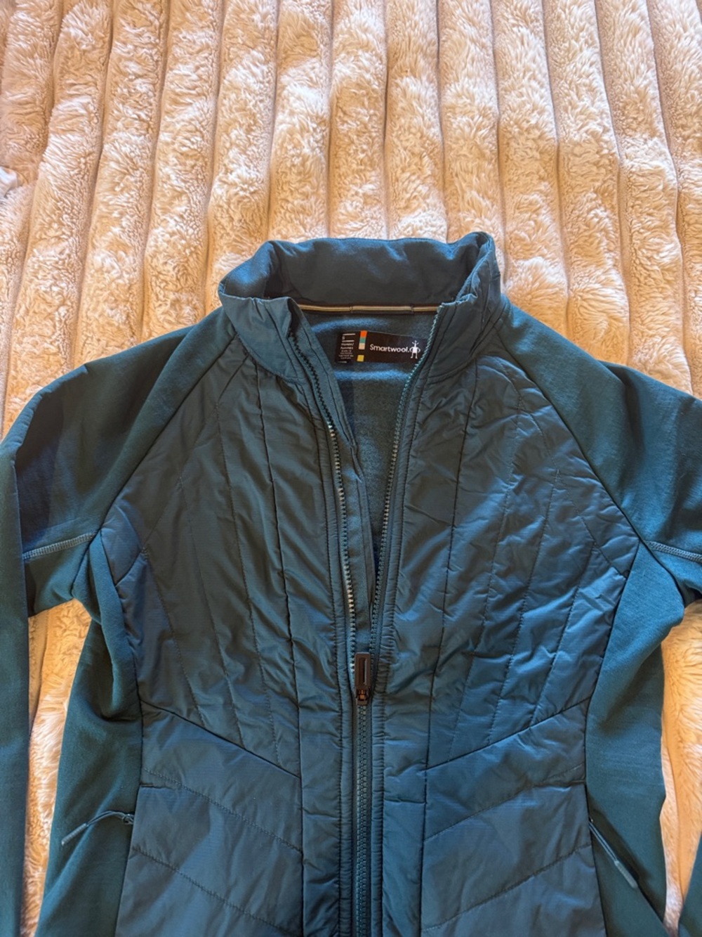 Smartwool Women's S Smartloft Hybrid Damen Jacket Dark Teal - Picture 4 of 4
